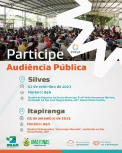 Imagem da notícia - Ipaam media audiências públicas para apresentação de EIA/Rima nos municípios de Silves e Itapiranga